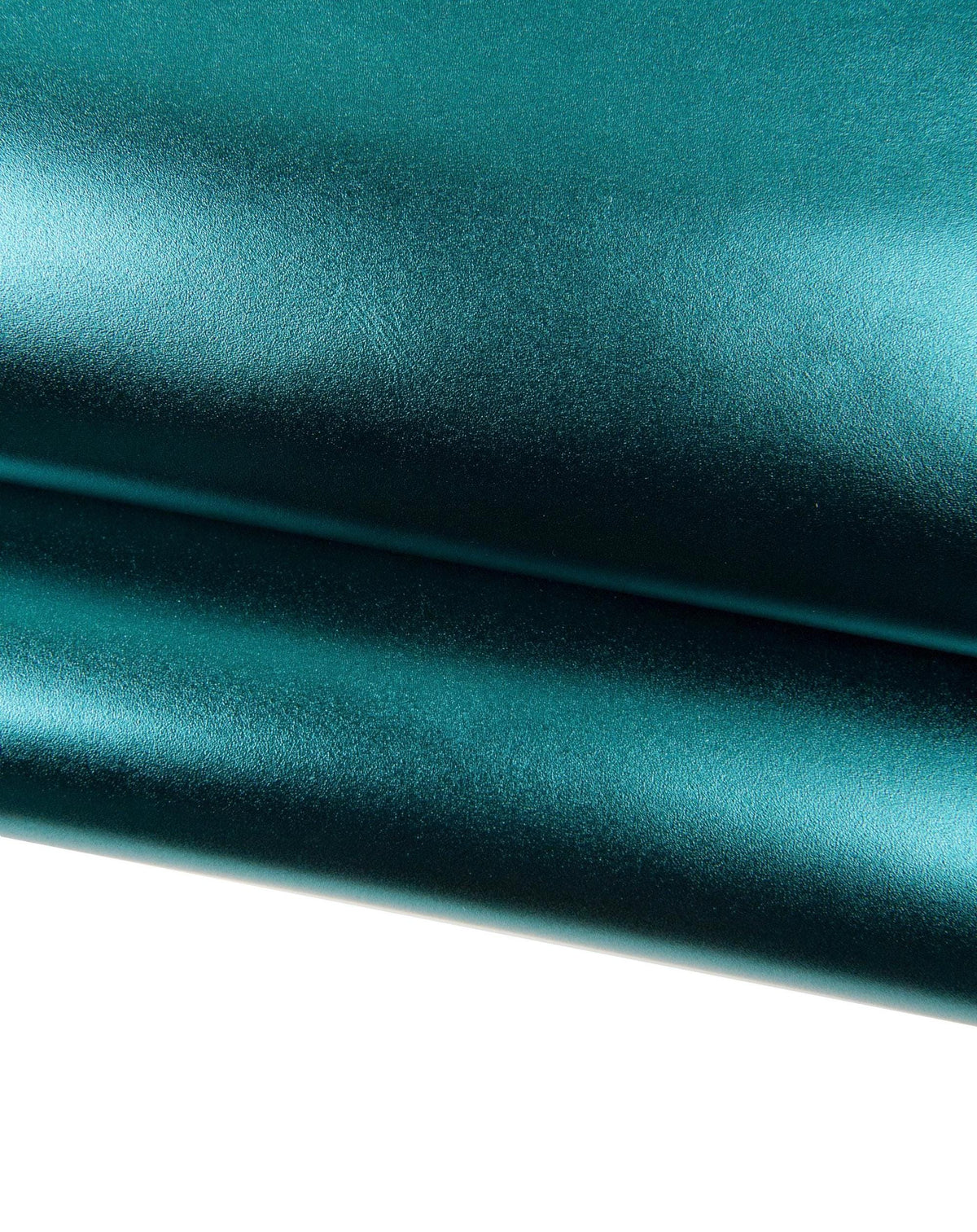 Green METALLIC leather hide, smooth bright SPARKLE cowhide, soft calfskin 1.1 - 1.3 mm for diy projects B18524-MT La Garzarara