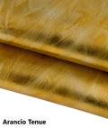 METALLIC wrinkled goatskin leather in bright and fluo neon colors, soft shaded hides for diy projects B17321-MT La Garzarara