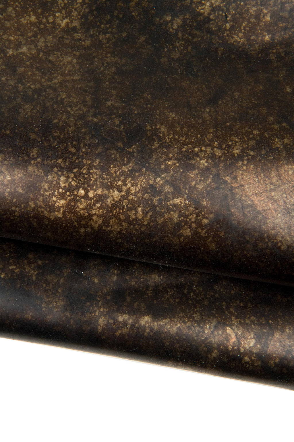 Italian Metallic Leather Skins, Gold Bronze Champagne Olive Black Leather Hides Luxury Craft Selection B18283-mt(st)