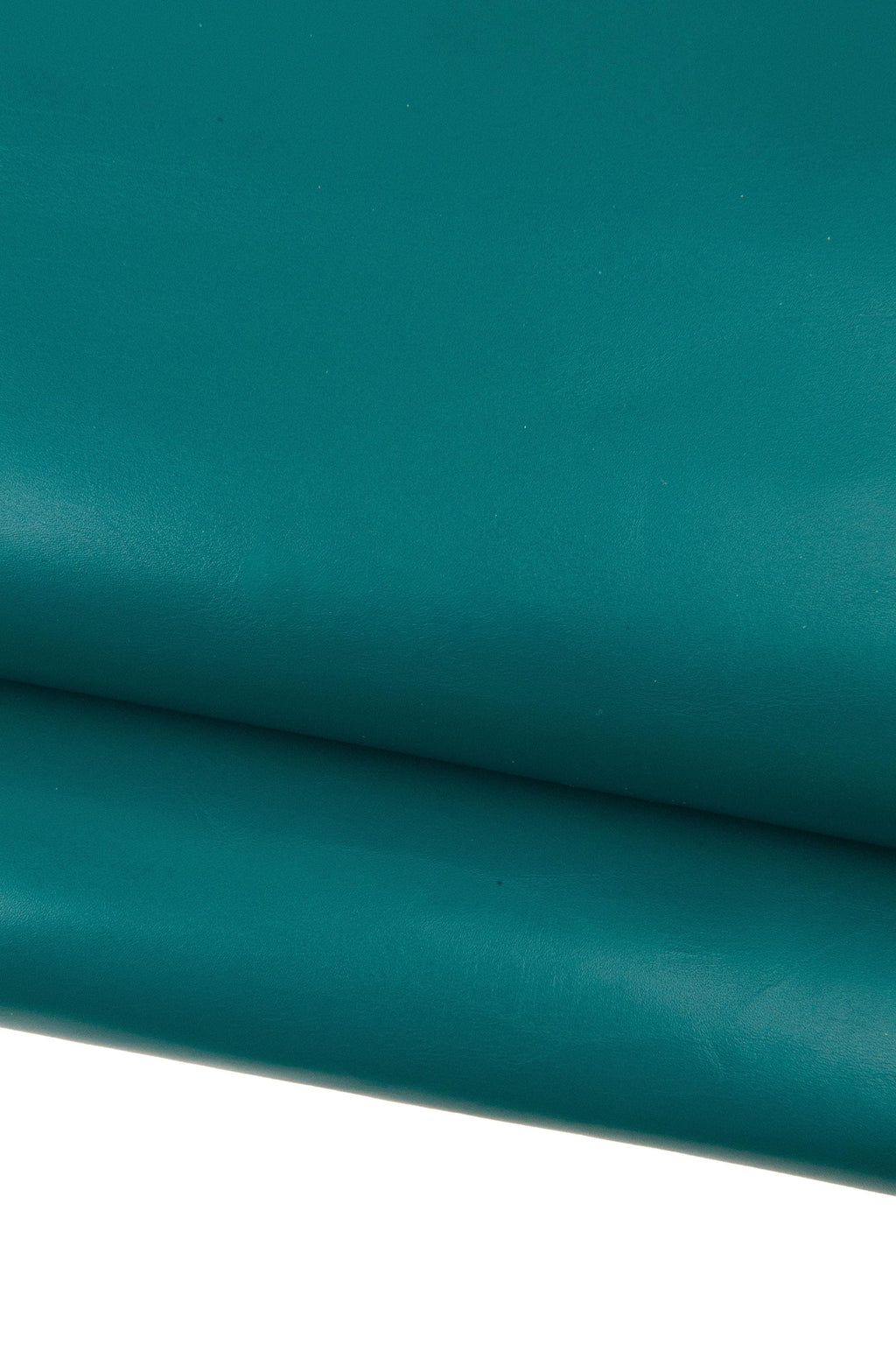 Green SMOOTH leather hide, semi glossy calfskin, solid color genuine cowhide, 1.1 - 1.2 mm for diy projects B18475-TU La Garzarara