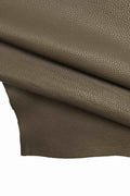 Grey pebble GRAIN printed leather hide, SOFT matt cowhide, sporty calfskin 1.2 - 1.4 mm for crafting B18816-TU La Garzarara