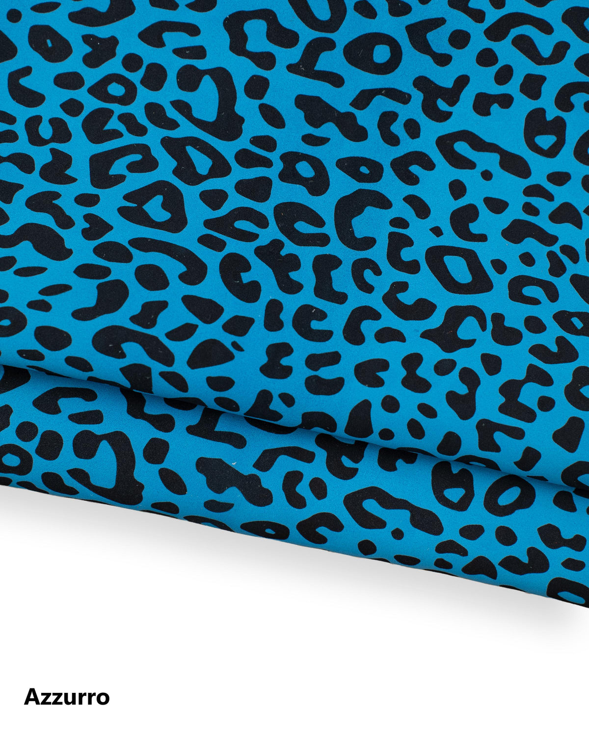 Vivid LEOPARD leather skin, animal print bright SUEDE goatskin, cheetah pattern on suede aquamarine - orange - skyblue B18685-ST LaGarzarara