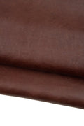 Chocolate smooth leather hide, SPORTY naturale grain calfskin, soft cowhide 0.9 - 1.0 mm, ideal for diy projects B18588-VT La Garzarara