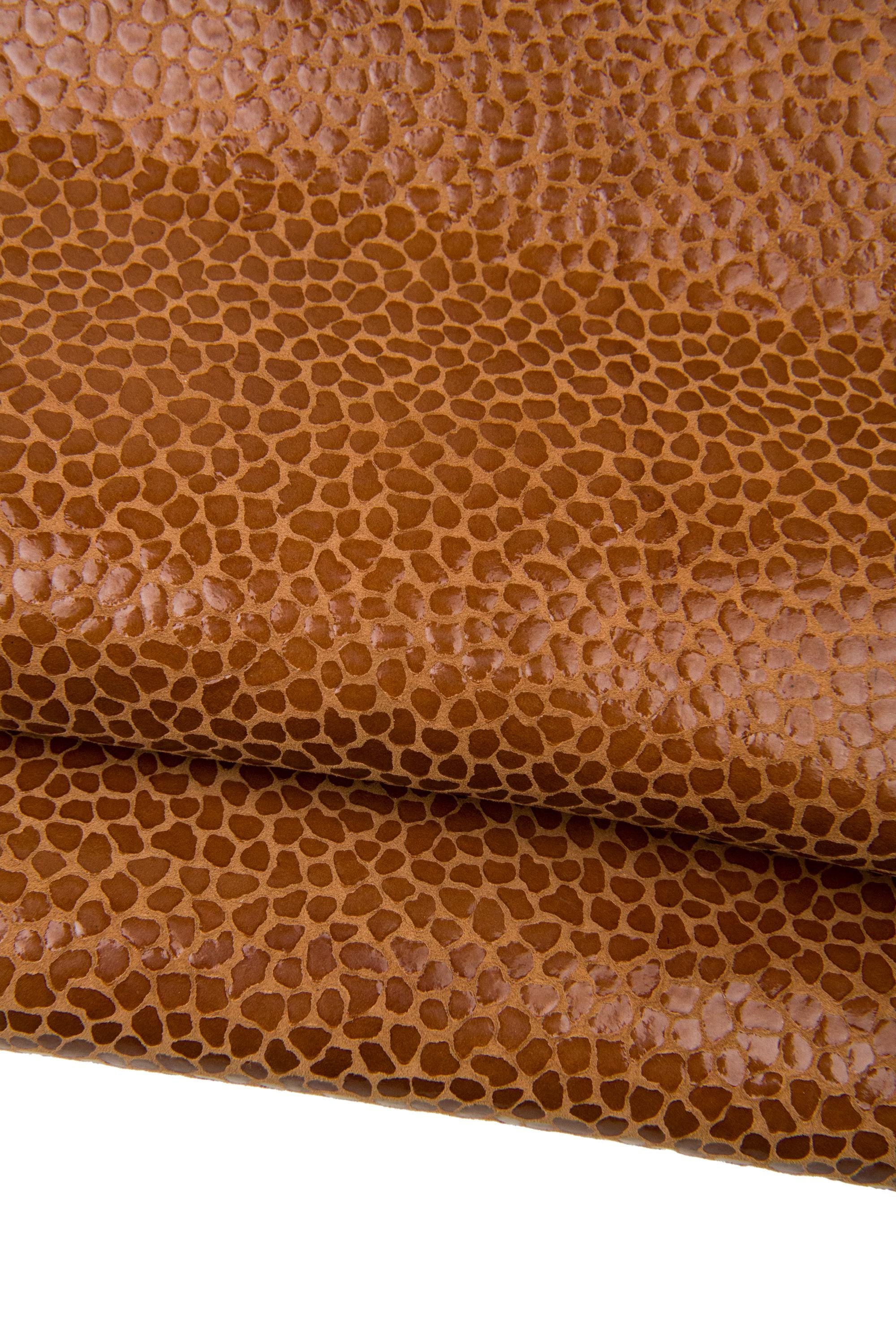 Warm tones coordinates leather skins, 3 selected luxury gold hides for bags and crafter B18271-MT(ST) La Garzarara