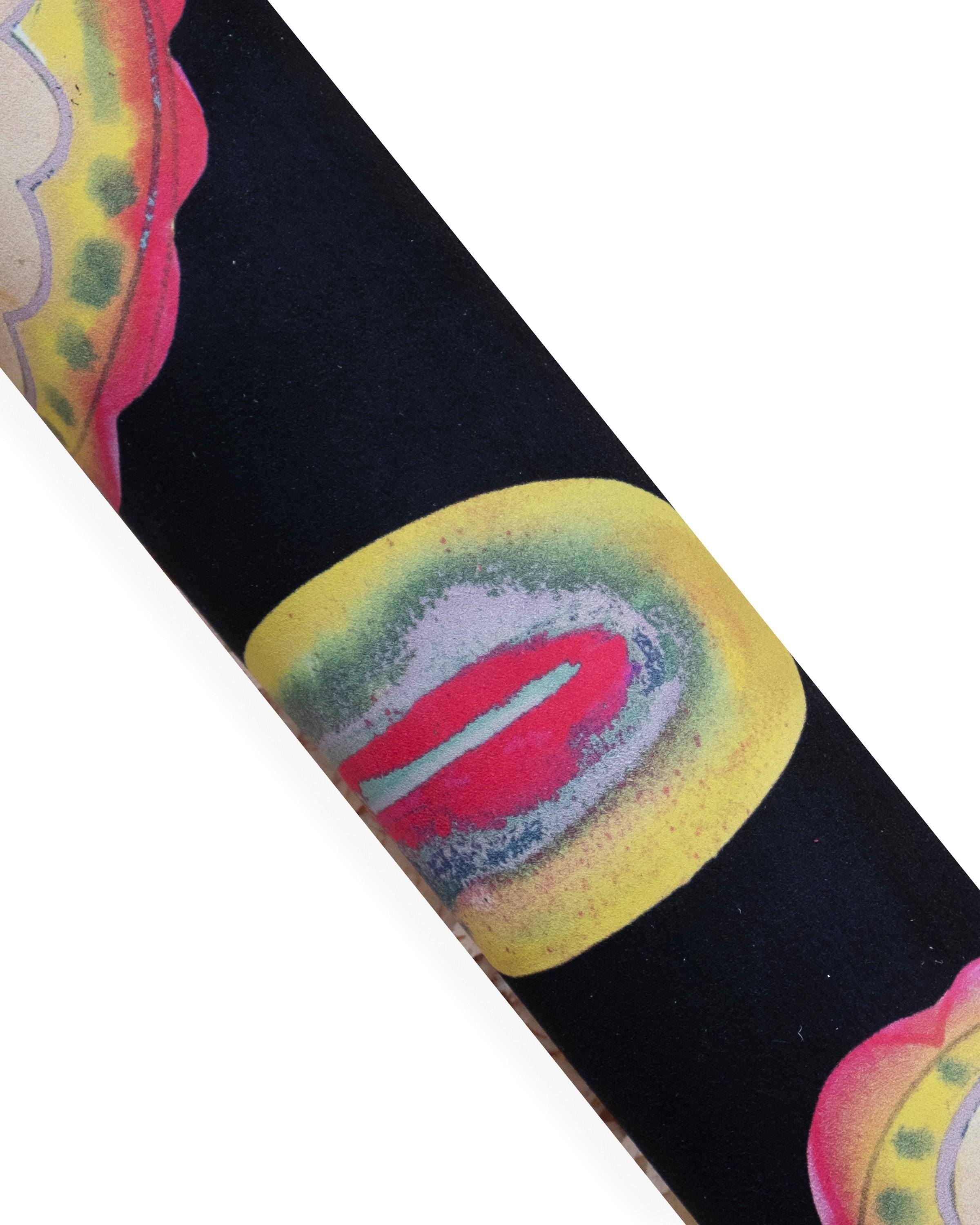 Pop Art Printed Leather Hide, Designer Printed Leather art, Abstract Graphic Leather, Leathercraft B18736-ST La Garzarara