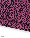 Colorful LEOPARD leather skin, animal print SUEDE goatskin, multicolor cheetah pattern on red - pink - green soft skin B18684-ST LaGarzarara