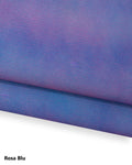 STRIPED leather hide, pink, blue, yellow, orange printed cowhide, SPORTY matt calfskin for diy projects B18697-ST La Garzarara