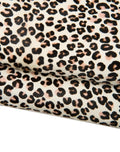 Haircalf Leopard Print Skin, White Pony Hide, Animal Pattern Leather for Fashion, Accessories, Interior Design B18644-cv