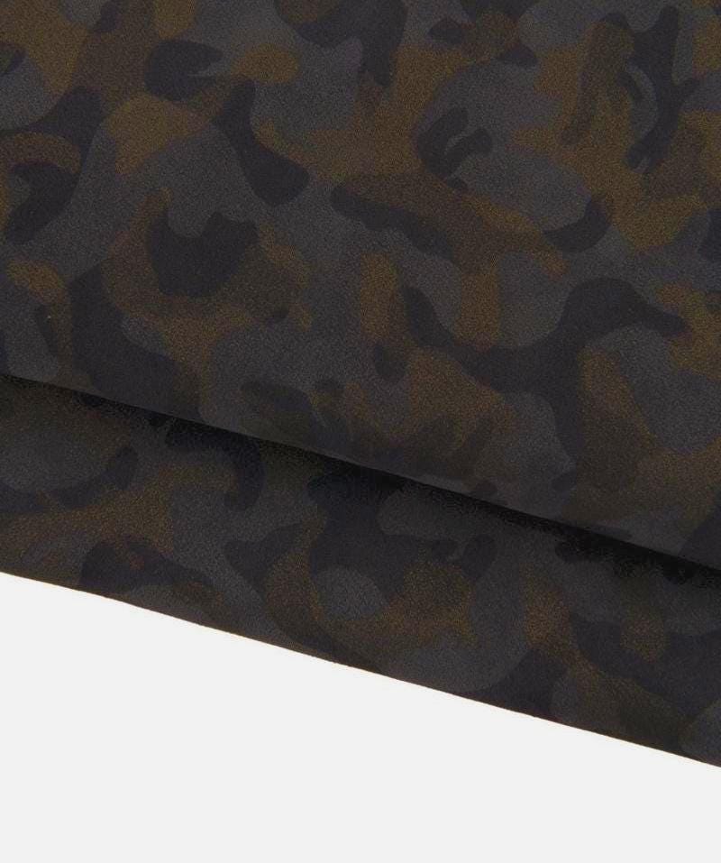 CAMOUFLAGE leather hide, camo print leather skin tone on tone, military pattern elegant, 1.2 - 1.3 mm B17320-MT(ST) LaGarzarara