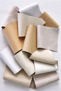 Ivory and Cream Leather Scraps, Beige Neutral Offcuts, Soft Natural Shades for Earrings and Accessories | 1-2 lbs | B118 La Garzarara