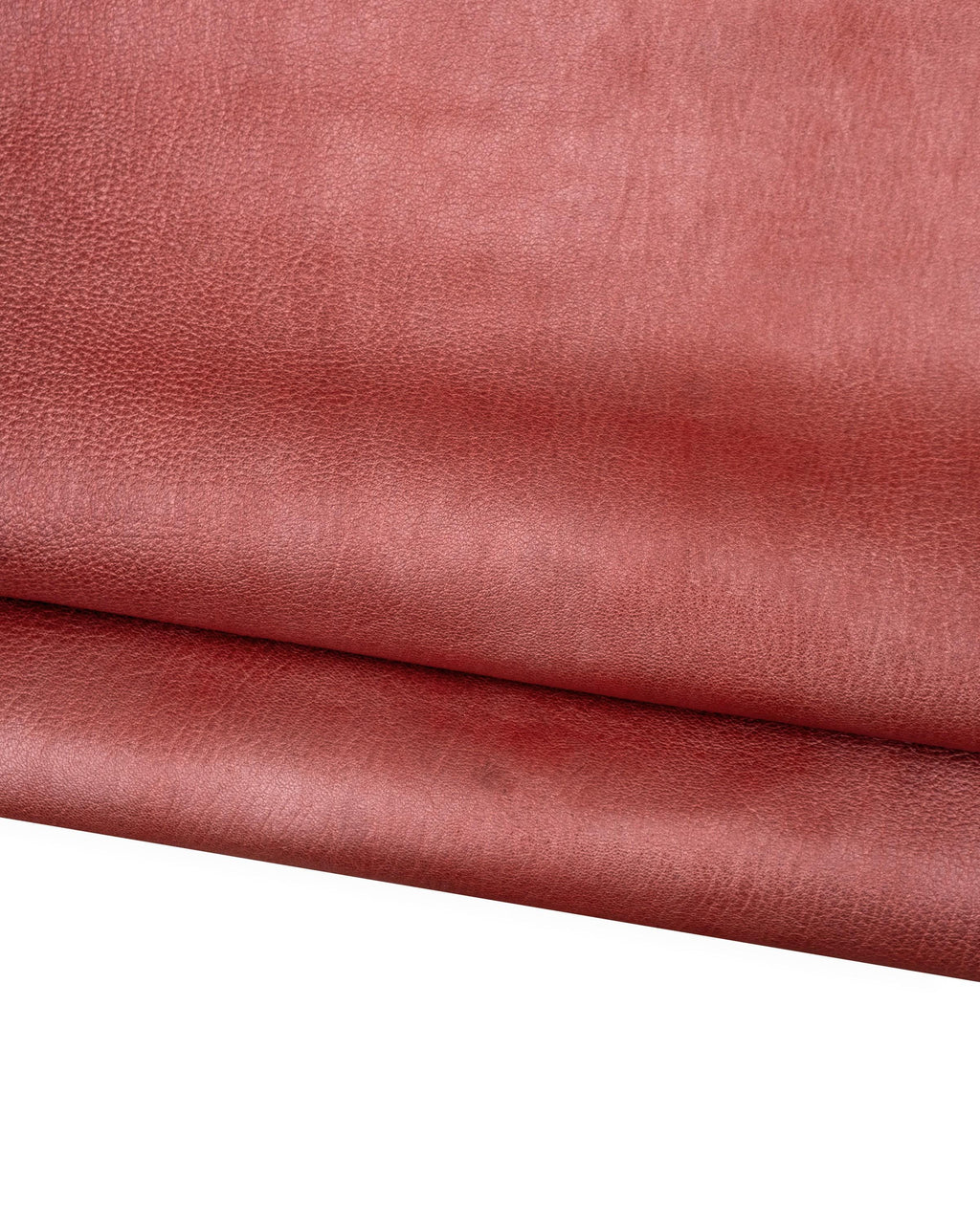Red PEARLIZED leather hide, tiny pebble grain printed cowhide, soft glazed calfskin for hobbyists B18770-TU La Garzarara