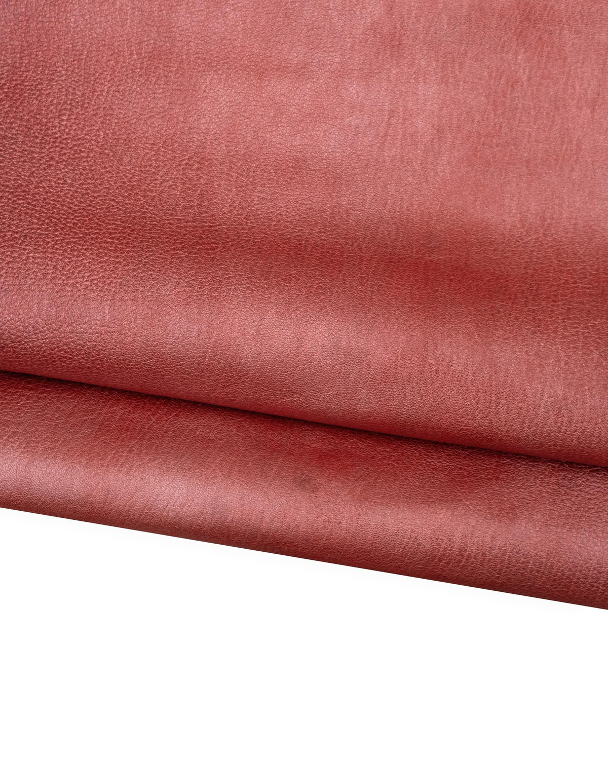 Red PEARLIZED leather hide, tiny pebble grain printed cowhide, soft glazed calfskin for hobbyists B18770-TU La Garzarara