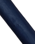 Blue GEOMETRICAL printed leather hide, glossy embossed PATENT cowhide, soft calfskin for hobbyists 1.1-1.3 mm B17957-ST La Garzarara