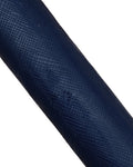 Blue GEOMETRICAL printed leather hide, glossy embossed PATENT cowhide, soft calfskin for hobbyists 1.1-1.3 mm B17957-ST La Garzarara