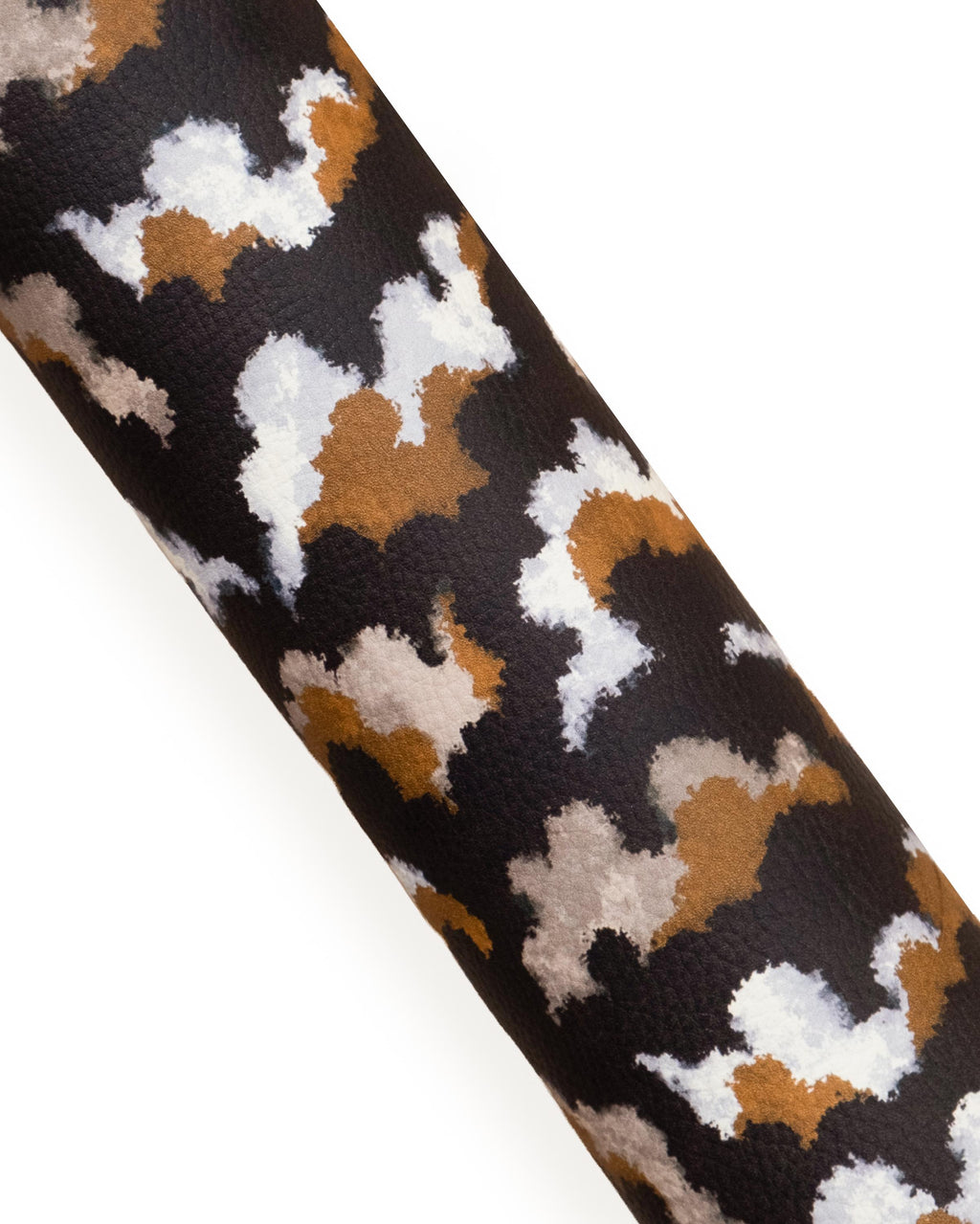 Brown leather skin, ABSTRACT print soft, beige and light brown GRAINY semi-glossy calfskin 1.6-1.8 mm B18740-ST La Garzarara