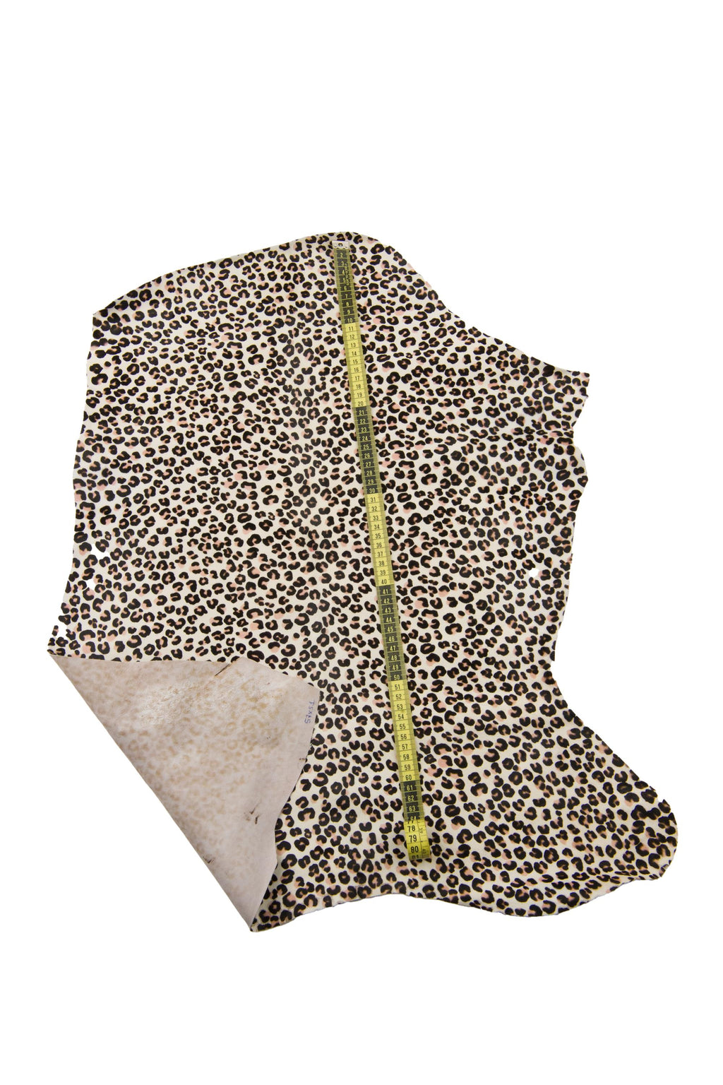 Haircalf Leopard Print Skin, White Pony Hide, Animal Pattern Leather for Fashion, Accessories, Interior Design B18644-cv