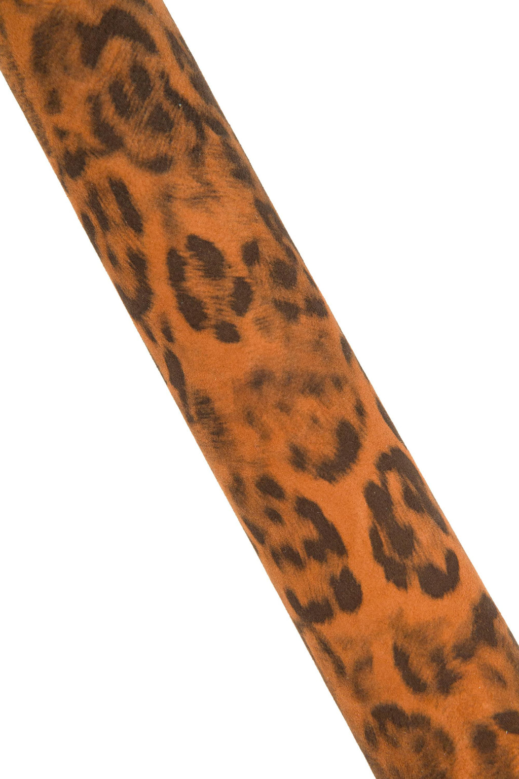 Orange LEOPARD leather skin, animal cheetah printed goatskin on soft SUEDE for hobbyists B18620-ST La Garzarara