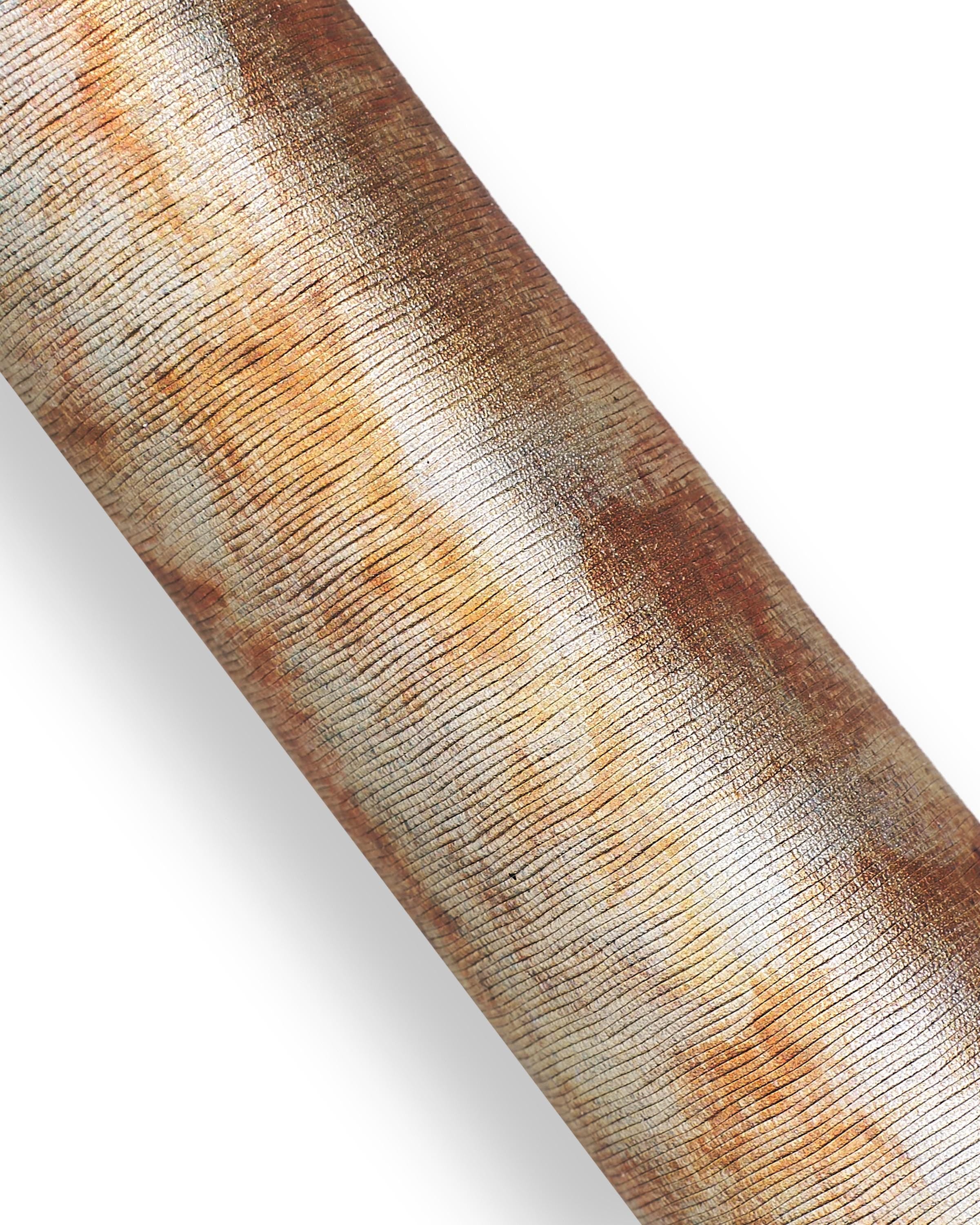 Warm Tone Leather Hides Copper Bronze Cognac Italian Designer Skins Luxury Fashion Leather Selection B18362-MT(ST)