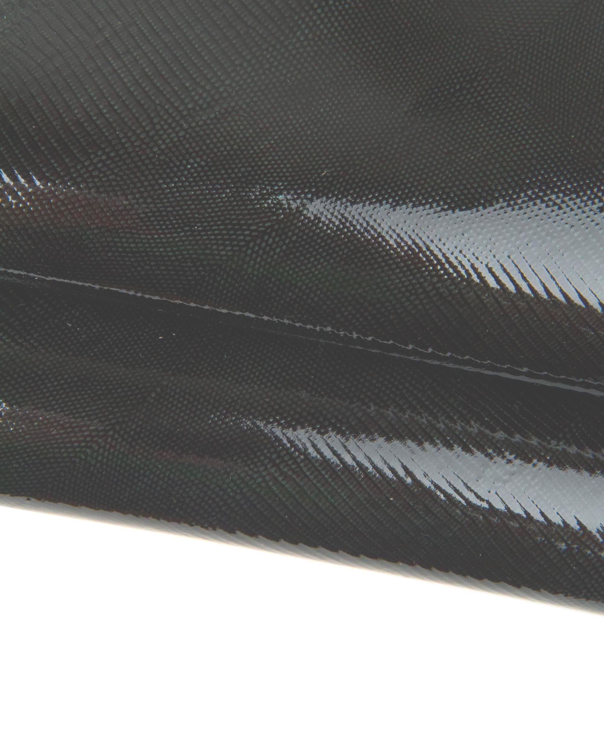 Glossy LIZARD print lamb leather skin, dark green reptile embossed patent leather hide B17958-ST La Garzarara