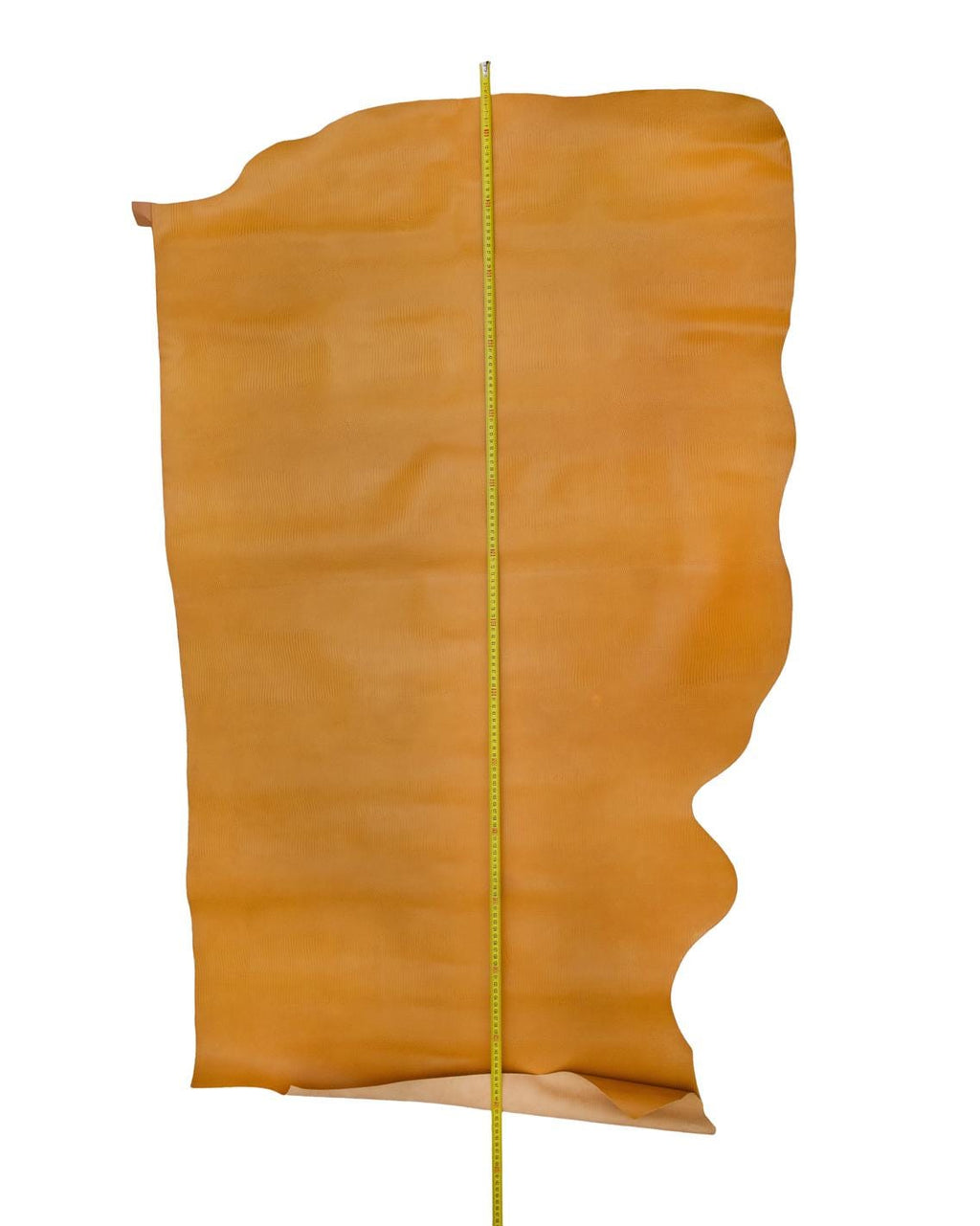 Yellow LIZARD printed leather hide, semi-glossy REPTILE embossed cowhide, classic soft calfskin for crafters, 1.0 - 1.1 mm B18785-ST