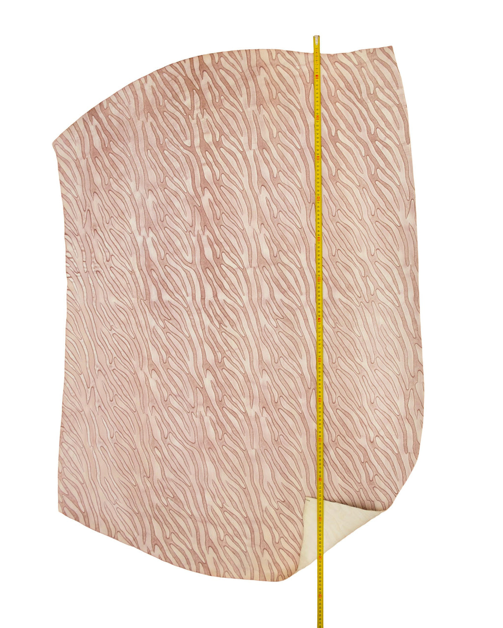 Beige brown zebra print leather hide, animal print leather skin tone on tone, elegant striped pattern B18777-ST La Garzarara