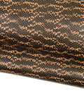 Fine Snake Print Leather, Black & Tan Genuine Leather Hide, Elegant Exotic Leather , unique Snakeskin skin B18579-ST La Garzarara