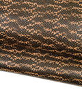 Fine Snake Print Leather, Black & Tan Genuine Leather Hide, Elegant Exotic Leather , unique Snakeskin skin B18579-ST La Garzarara