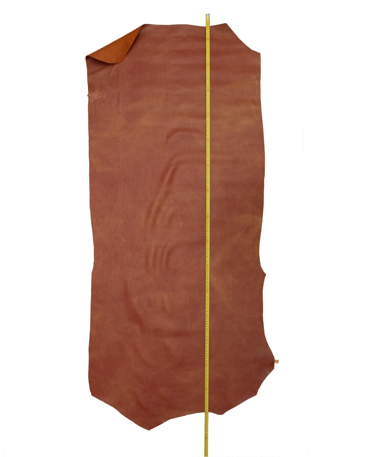 Brick red PEBBLE grain printed cowhide, soft metallic gold GLITTER leather hide, calfskin 1.0 - 1.2 mm B18769-MT La Garzarara