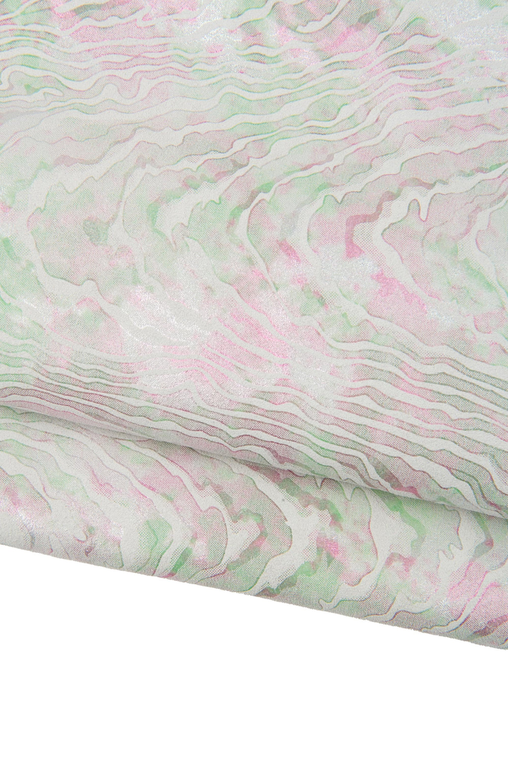 Pastel Marble multicolor Leather skin, Abstract Swirl hide, colorful printed Fashion Leather B18616-MT(st)