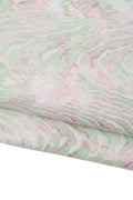Pastel Marble multicolor Leather skin, Abstract Swirl hide, colorful printed Fashion Leather B18616-MT(st)