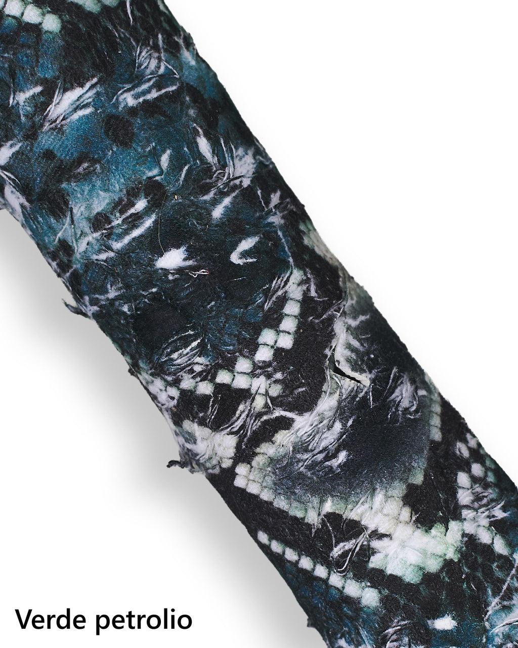 PYTHON printed leather hides, soft reptile skins that are coupled with a FABRIC, 1.0-1.2 mm B18359-ST La Garzarara