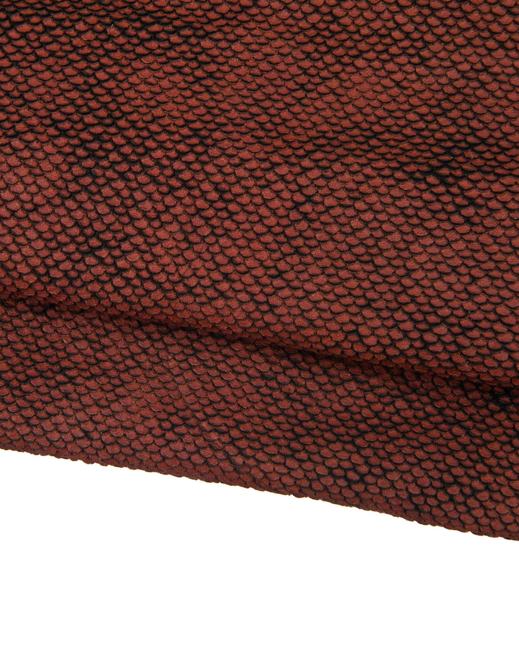 Rust textured leather skin, soft calfskin fabric look, cooper printed leather hide for diy projects B18601-VT La Garzarara