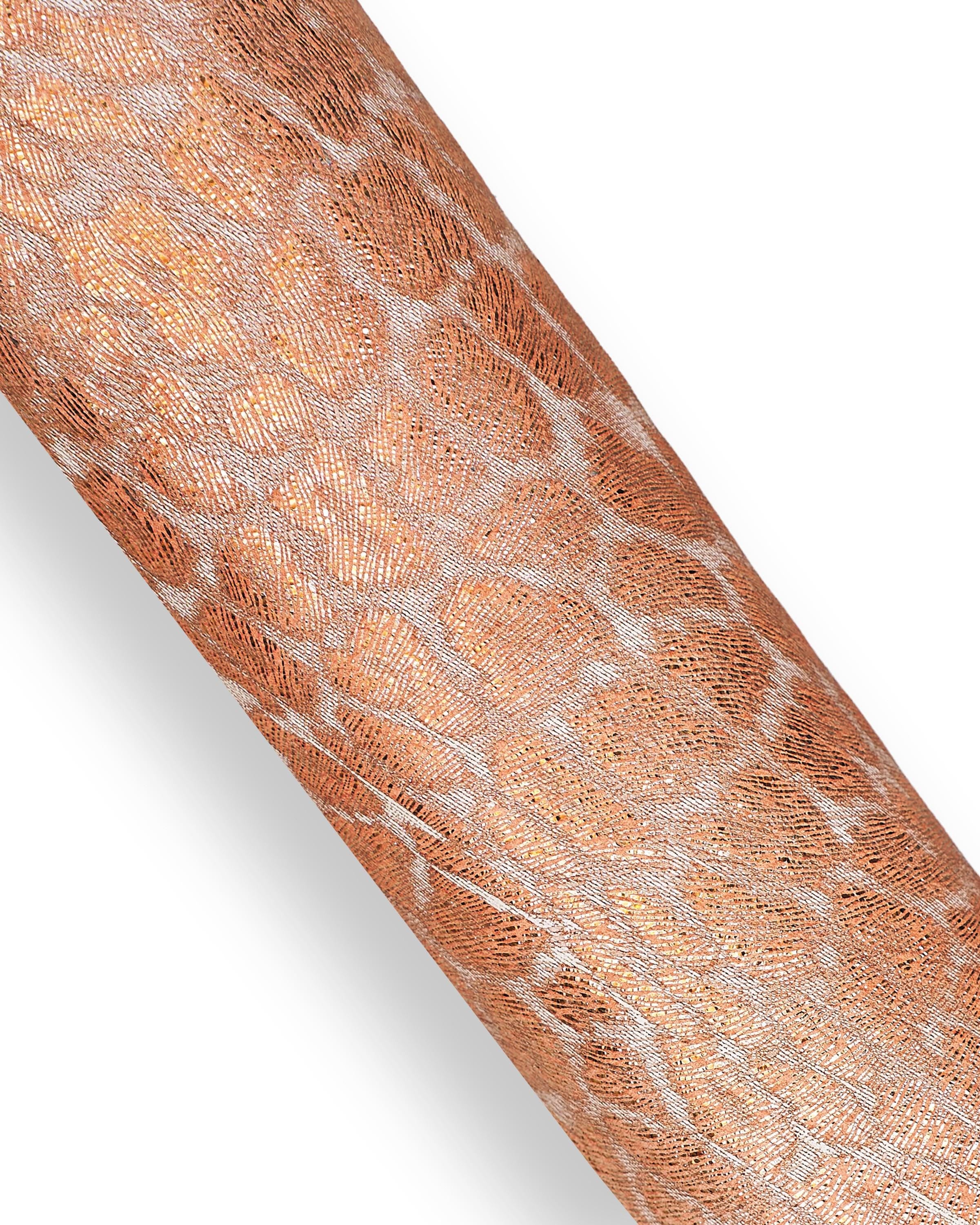 Warm Tone Leather Hides Copper Bronze Cognac Italian Designer Skins Luxury Fashion Leather Selection B18362-MT(ST)