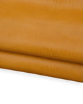 Yellow LIZARD printed leather hide, semi-glossy REPTILE embossed cowhide, classic soft calfskin for crafters, 1.0 - 1.1 mm B18785-ST