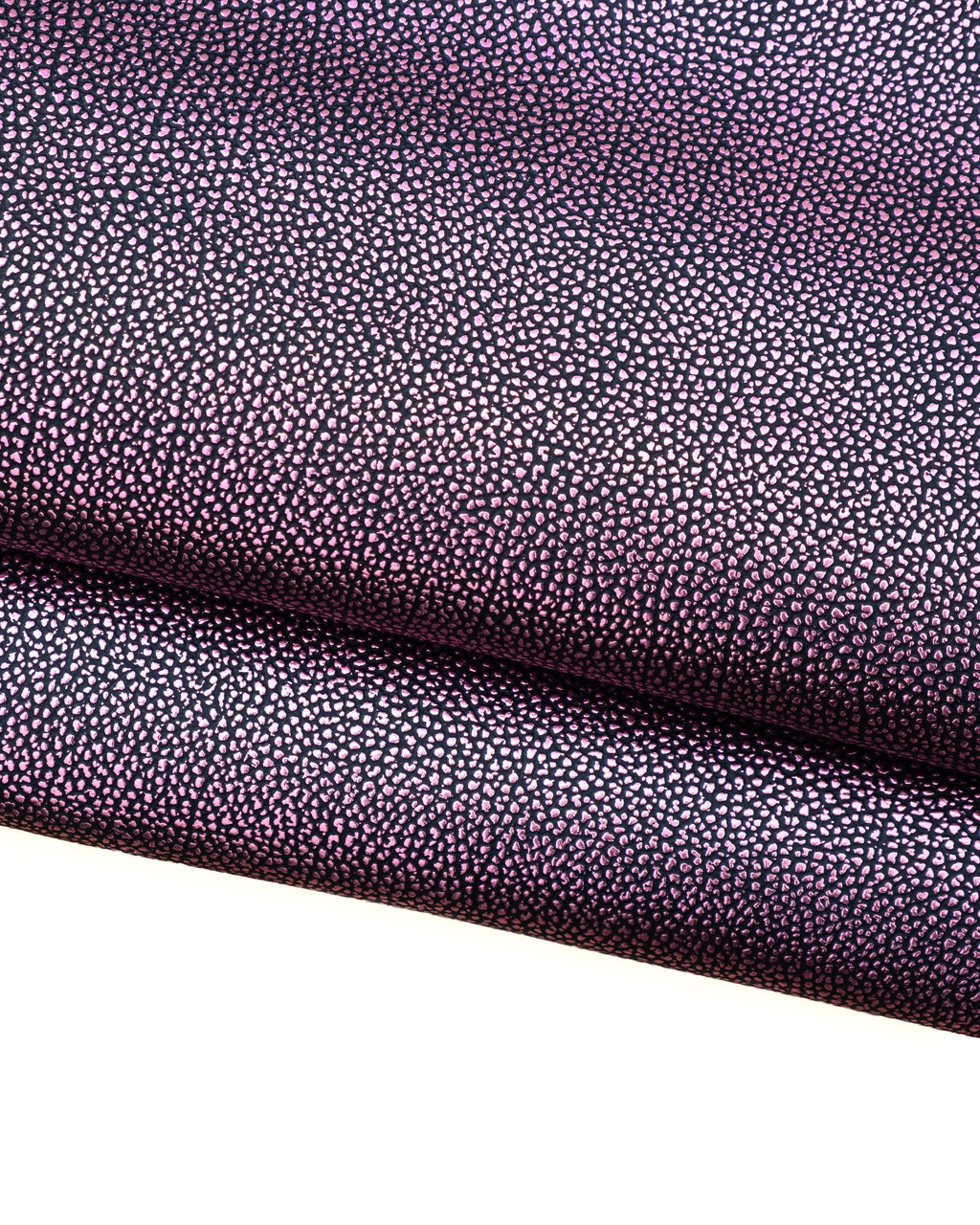 Purple embossed leather hide, Soft Metallic Shagreen Print Leather 1.5 - 1.6 mm B18701-MT(st) La Garzarara