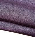 Purple embossed leather hide, Soft Metallic Shagreen Print Leather 1.5 - 1.6 mm B18701-MT(st) La Garzarara