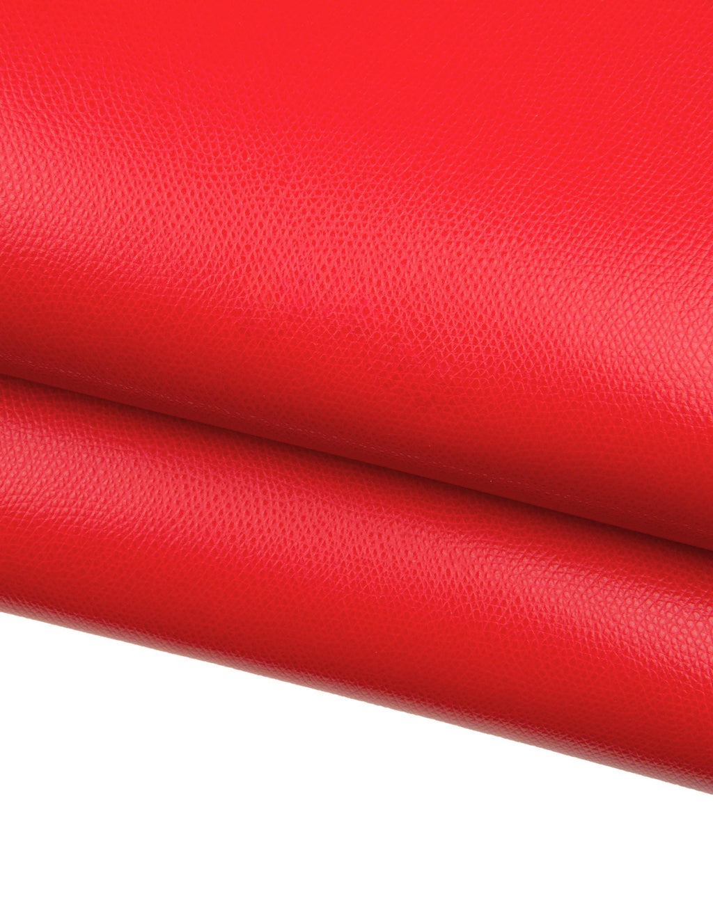 Red EMBOSSED leather hide, SAFFIANO - like printed cowhide, glossy calfskin 1.4 - 1.6 mm, ideal for bags B18749-TU La Garzarara
