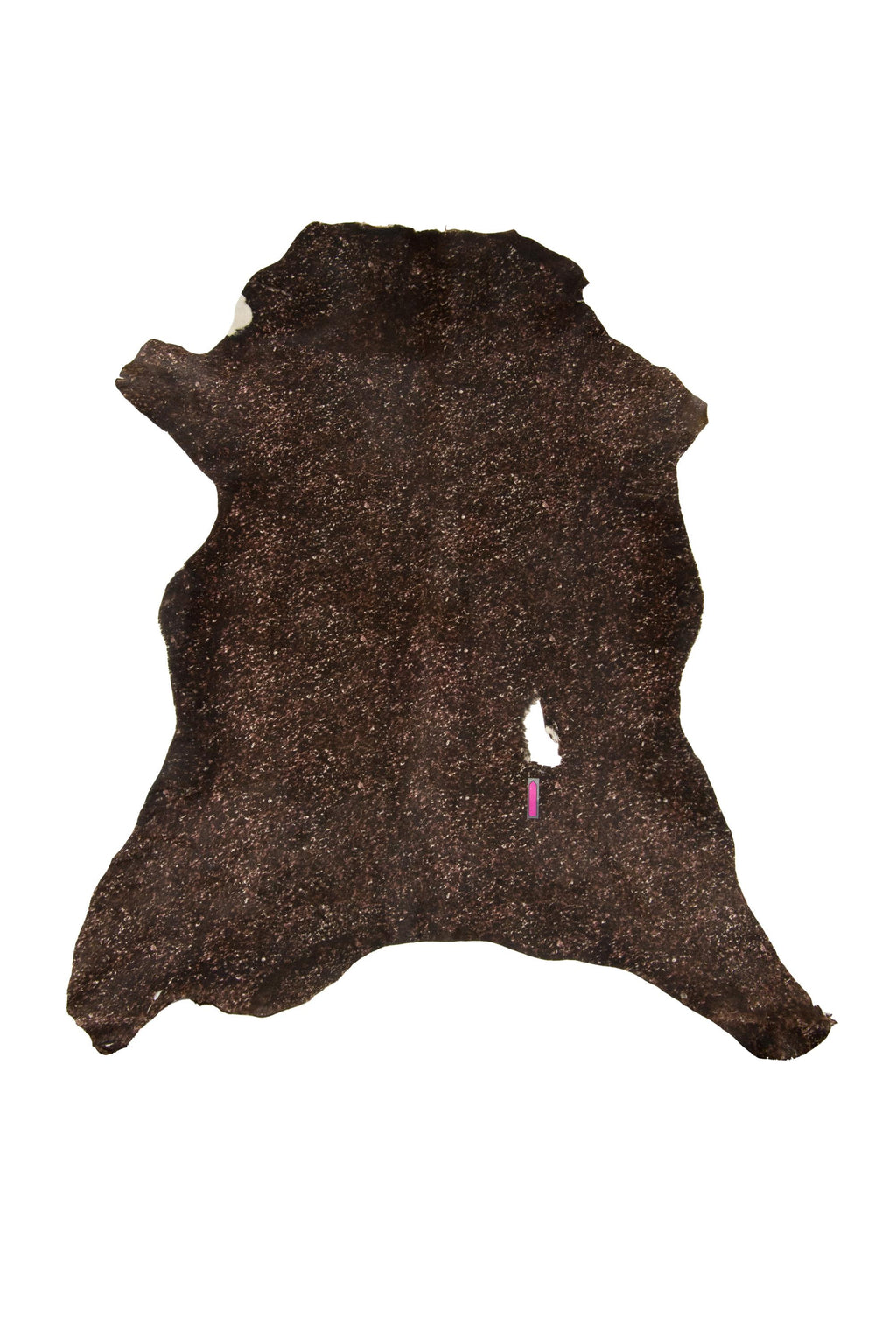 Patterned Haircalf Leather, Brown Pony Hide, Printed Hair-on Skin for Fashion, Upholstery and DIY B18635-CV La Garzarara