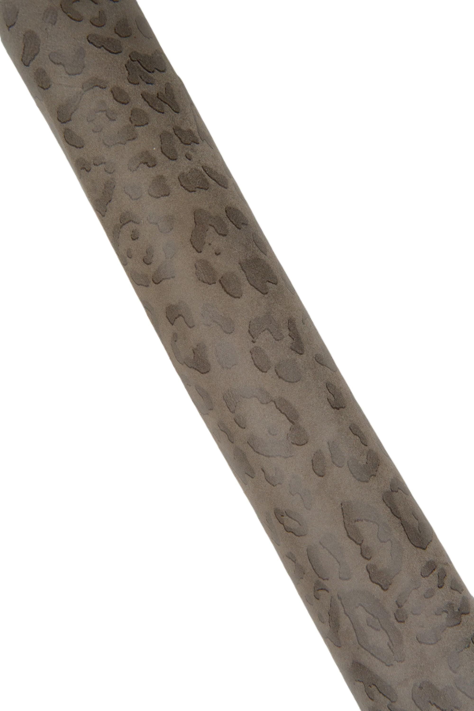 Grey LEOPARD printed leather hide, CHEETAH textured cowhide, animal print on soft calfskin, for diy items B18754-ST La Garzarara