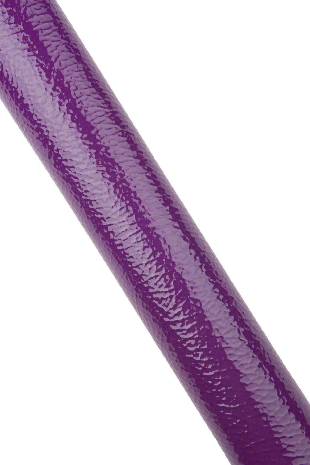 Purple PATENT leather hide, platinum DOUBLE SIDED glossy wrinkled calfskin, semi stiff naplack cowhide, 1.6 - 1.8 mm B18600-tu La Garzarara