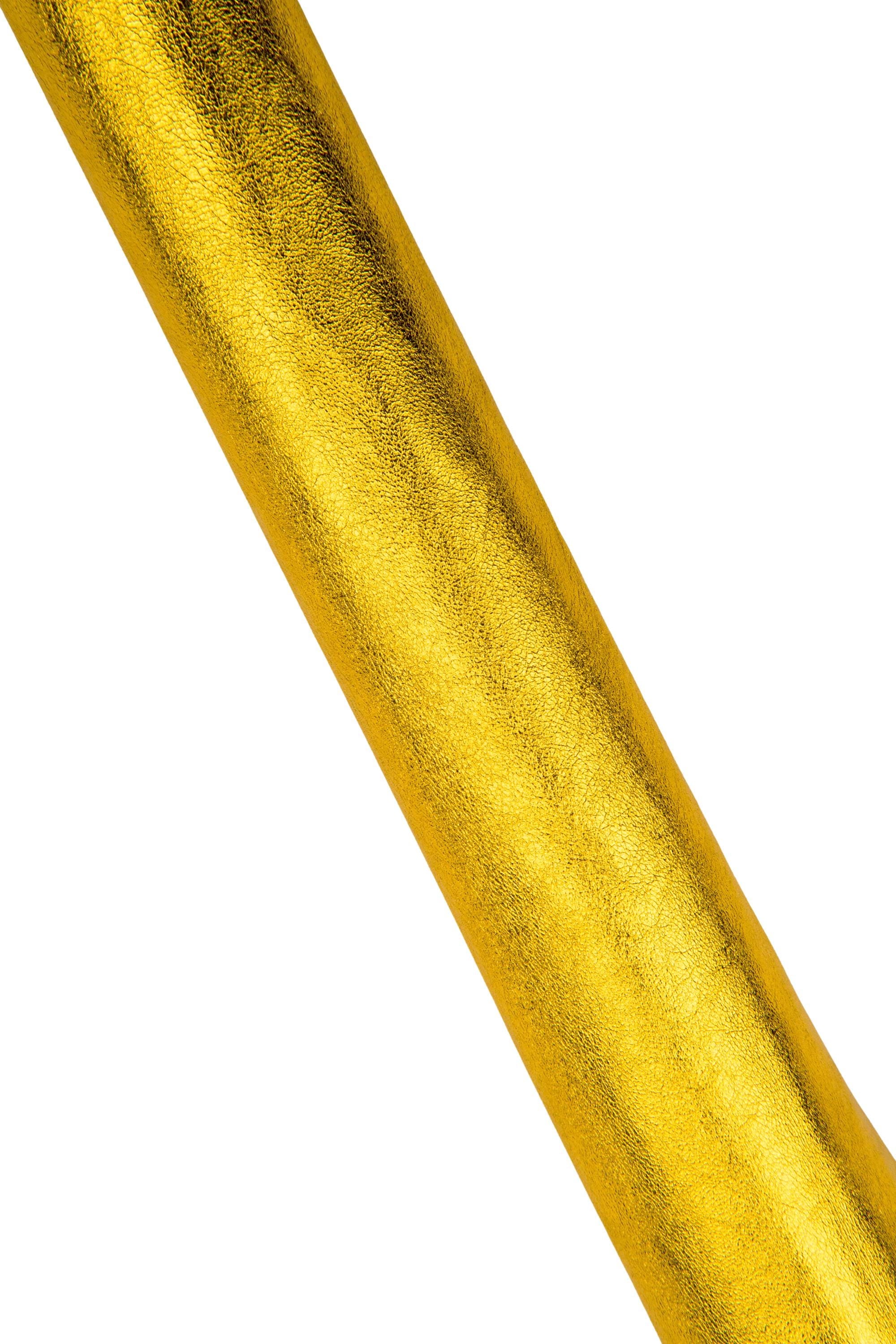Nappa GOLD leather skin, soft metallic lambskin, bright hide for hobbyists B18660-MT(st) La Garzarara