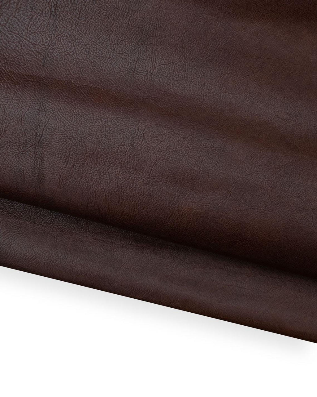 Brown Soft grain leather hide, sporty cowhide, casual genuine italian calfskin , veg tanned leather B18722-VT La Garzarara