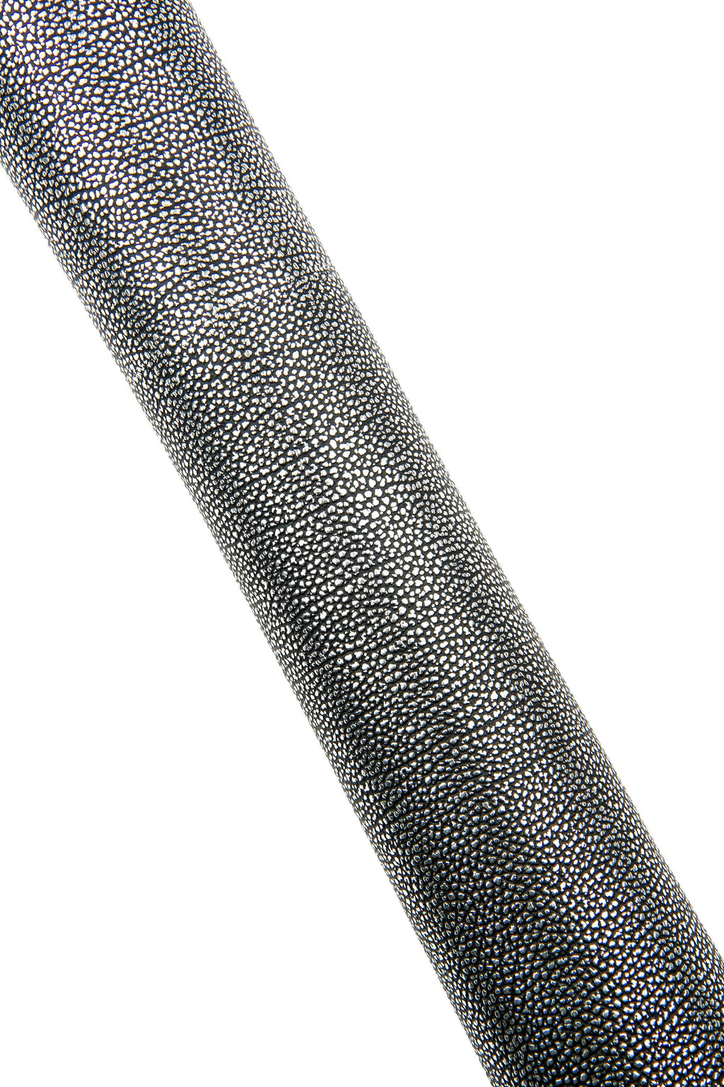 Black Silver Metallic Leather Hide, Shagreen Effect, Pearl Texture Leather, Designer Leather 1.5 - 1.6 mm B18707-MT(st) La Garzarara