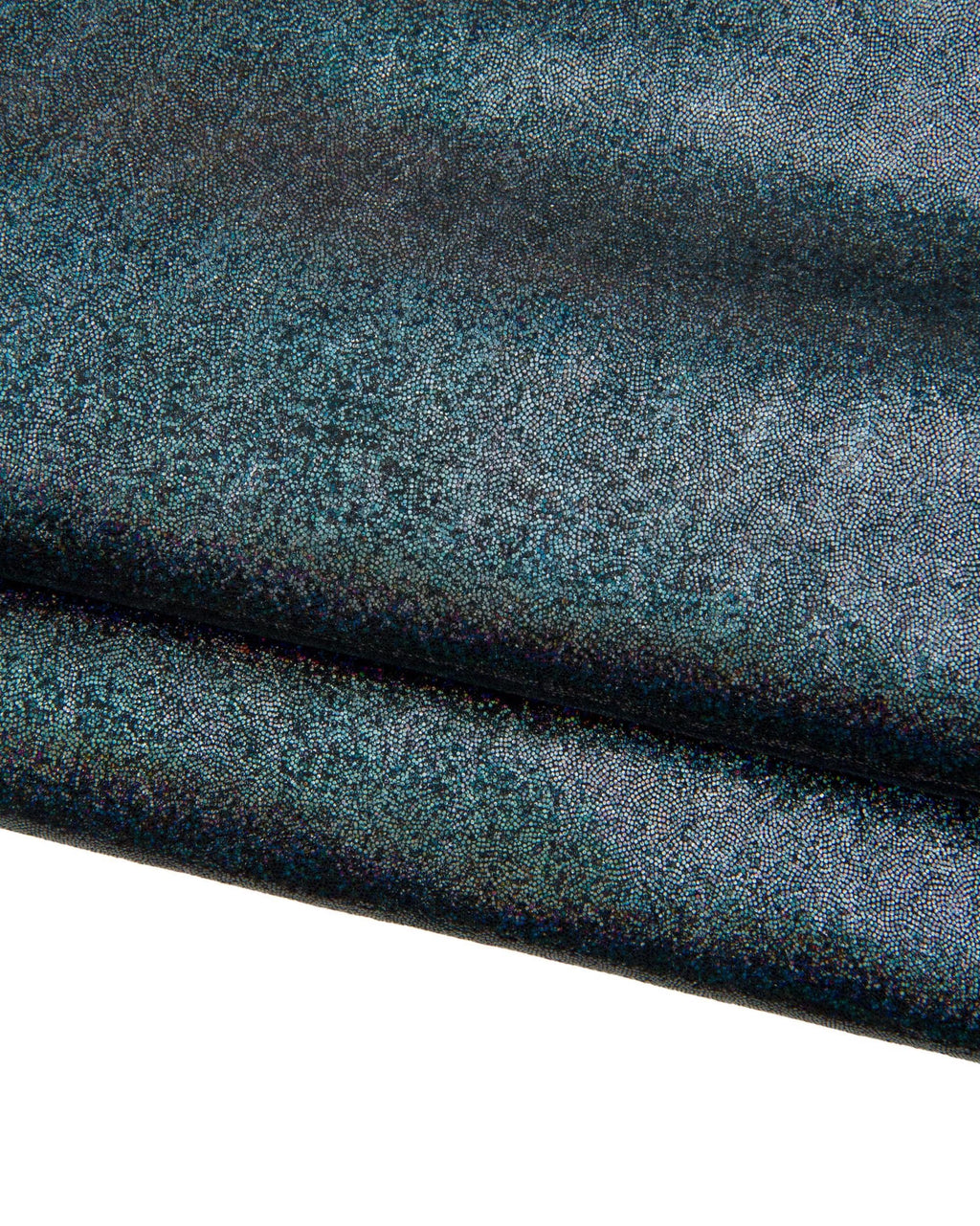 Shimmer METALLIC leather, gunmetal glitter skin, sparkle iridescent steel blue goatskin, B18706-MT La Garzarara