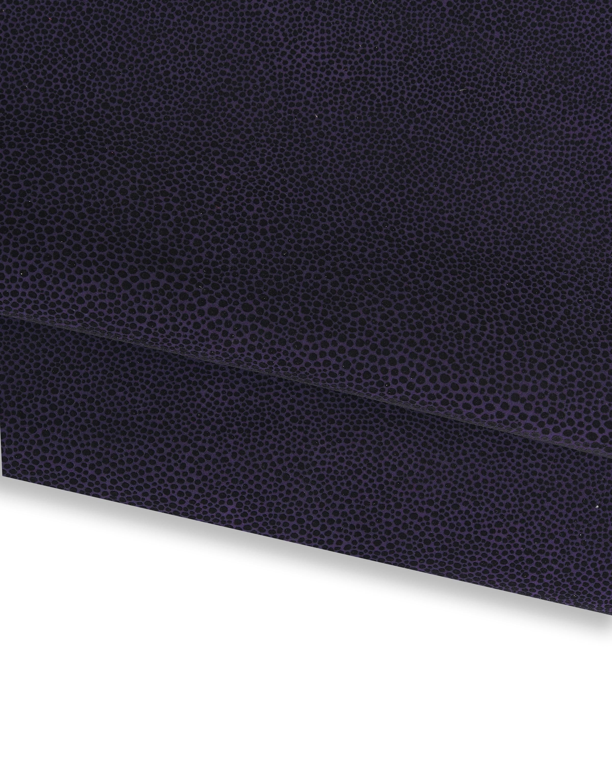 Blue STINGRAY effect leather, shagreen textured leather hide, micro pebble skin for luxury bags 0.9 - 1.1 mm B17199-ST La Garzarara