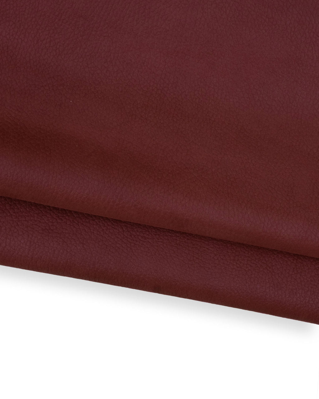 Burgundy red PEBBLE GRAIN printed cowhide, glossy leather hide, embossed pearlized calfskin for crafters B18773-TU La Garzarara