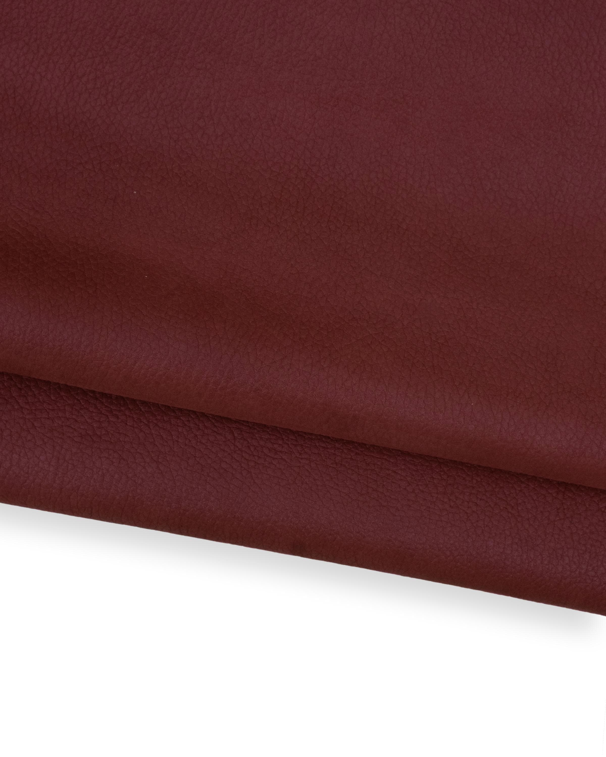 Burgundy red PEBBLE GRAIN printed cowhide, glossy leather hide, embossed pearlized calfskin for crafters B18773-TU La Garzarara