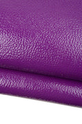 Purple PATENT leather hide, platinum DOUBLE SIDED glossy wrinkled calfskin, semi stiff naplack cowhide, 1.6 - 1.8 mm B18600-tu La Garzarara