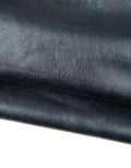 Anthracite blue leather hide, soft GLOSSY cowhide, sporty calfskin for crafting, 1.1 - 1.2 mm B18594-VT La Garzarara