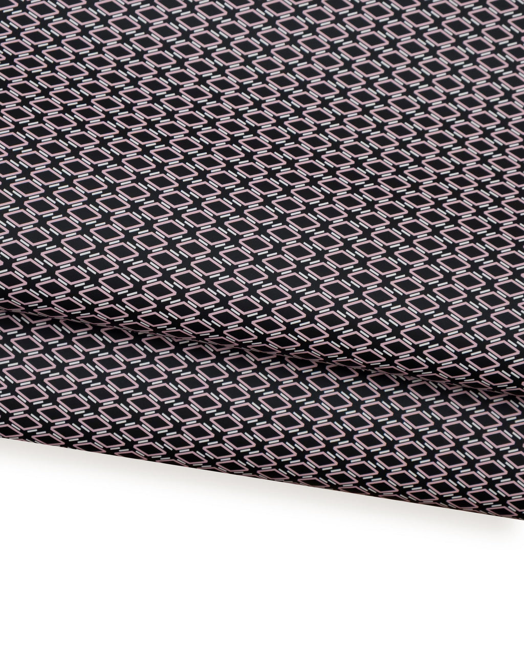 Black Printed Leather Hide, Geometric Diamond Patterned skin, textured geometric Leather for Crafts 1.0 - 1.2 mm B18774-ST La Garzarara